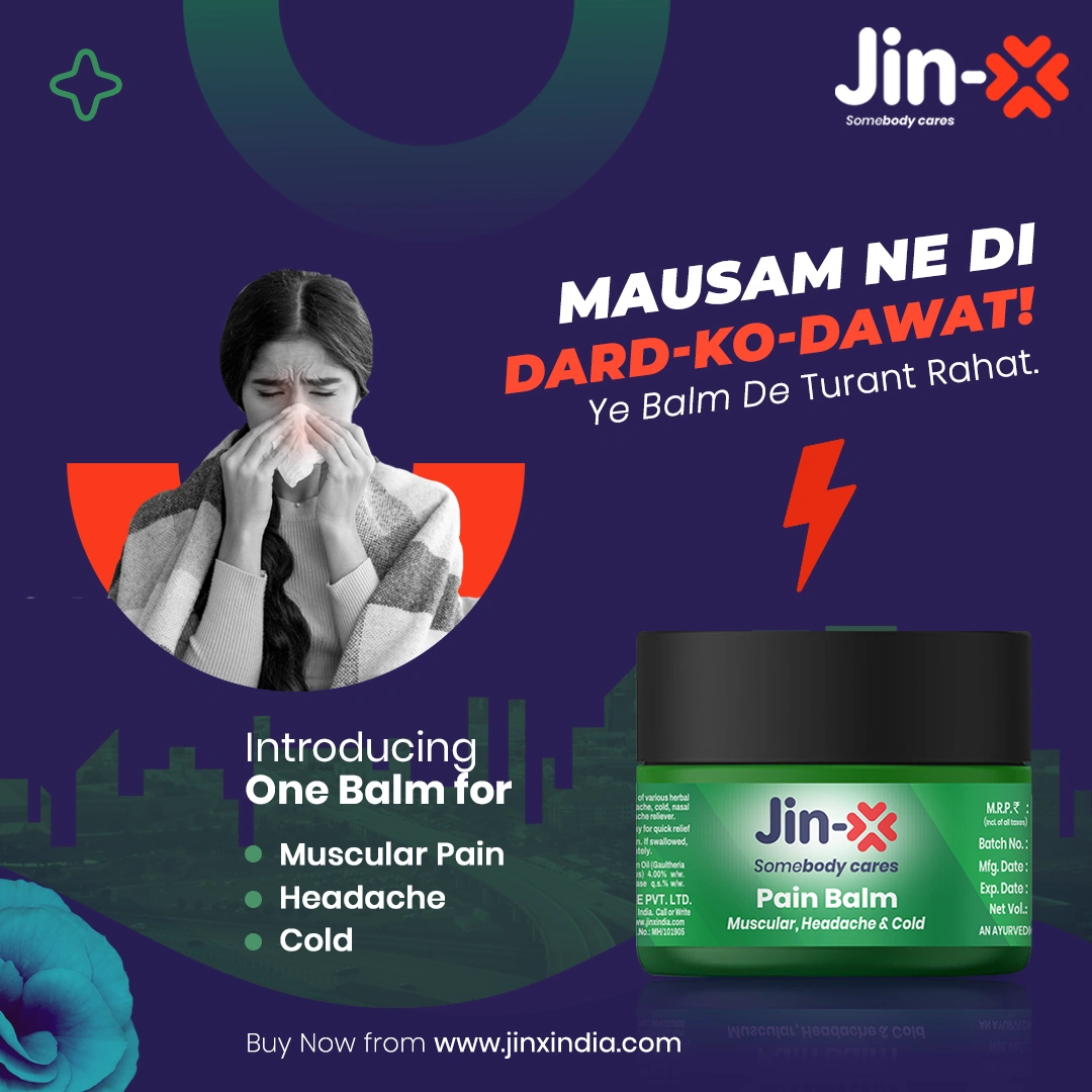 Jinx Green Pain Balm for Muscular Pain Relief - 100 GM-100 ML-10