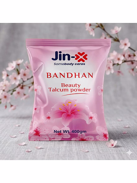 JIN-X Bandhan Natural Glow Face Powder Bake &amp; Finish Translucent Powder - 400g-7