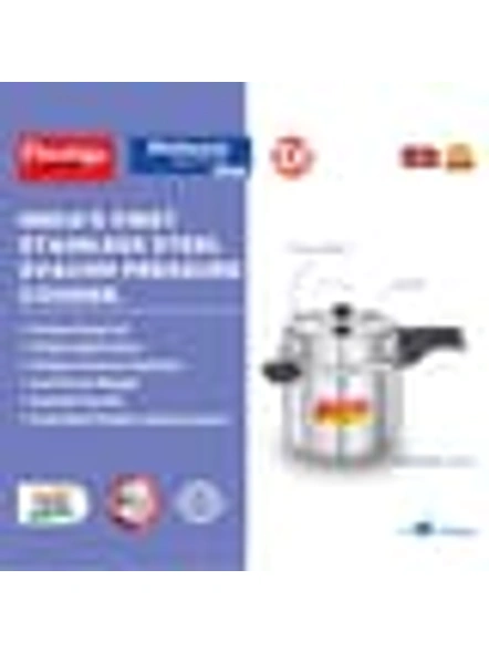 SS Deluxe Alpha Svachh Stainless steel Pressure Cooker, 10 L-1