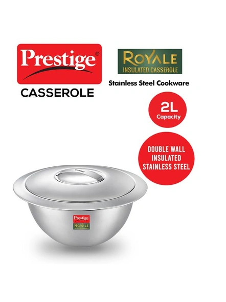 Royale Stainless Steel Insulated Casserole, 2 L-36188