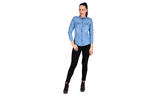 Blue Washed Denim Shirt