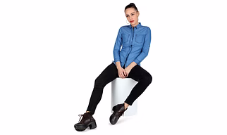 Casual Blue Denim Shirt