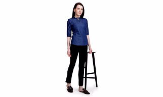 Blue Denim Short Kurta