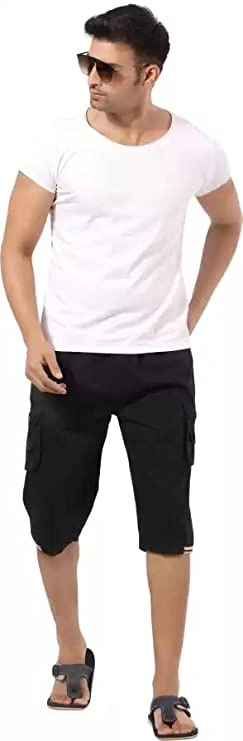 MENS SHORTS BLACK-Black-3