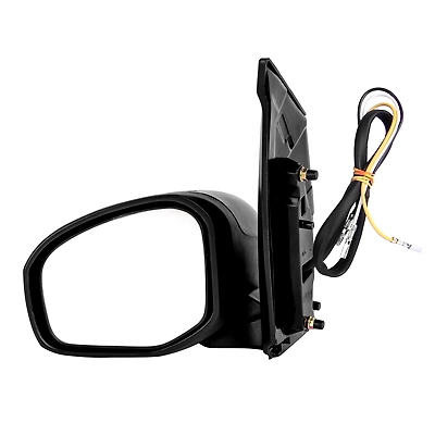 RMC Car side mirrors suitable for Honda Amaze/Mobilio/Brio (2011-2018) | motorized for mirror glass adjustment | Non Auto Fold | Without indicator (Black)