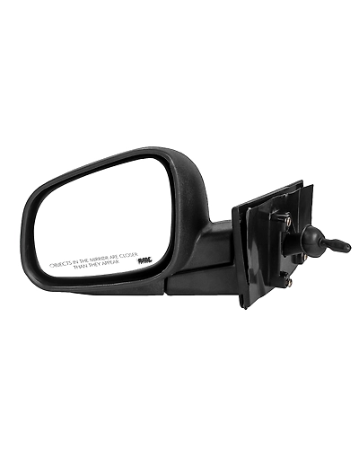 RMC Car side mirror suitable for Beat with lever (2010-2017) (ABS &amp; Glass) | Non Auto Fold | manually operated (Black)-RMCBEATVXLEFT
