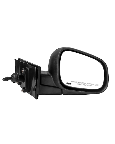 RMC Car side mirror suitable for Beat with lever (2010-2017) (ABS &amp; Glass) | Non Auto Fold | manually operated (Black)-RMCBEATVXRIGHT