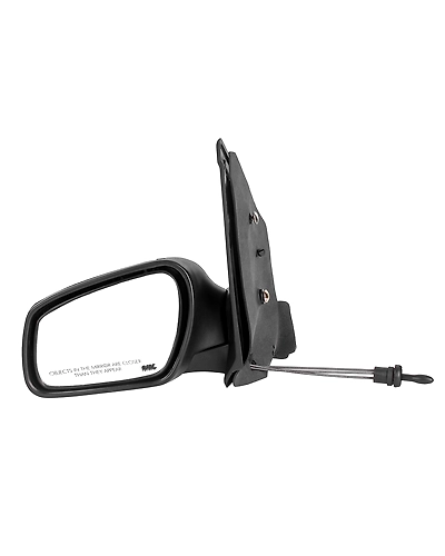 RMC Car side mirror suitable for Figo with lever (2010-2015) (ABS &amp; Glass) | Non Auto Fold | manually operated (Black)-RMCFIGOVXLEFT