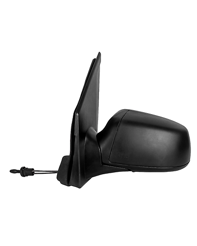 RMC Car side mirror suitable for Figo with lever (2010-2015) (ABS &amp; Glass) | Non Auto Fold | manually operated (Black)-LEFT SIDE (PASSENGER SIDE)-1