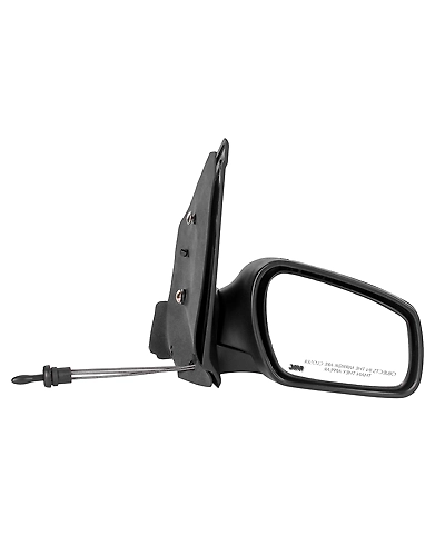 RMC Car side mirror suitable for Figo with lever (2010-2015) (ABS &amp; Glass) | Non Auto Fold | manually operated (Black)-RMCFIGOVXRIGHT