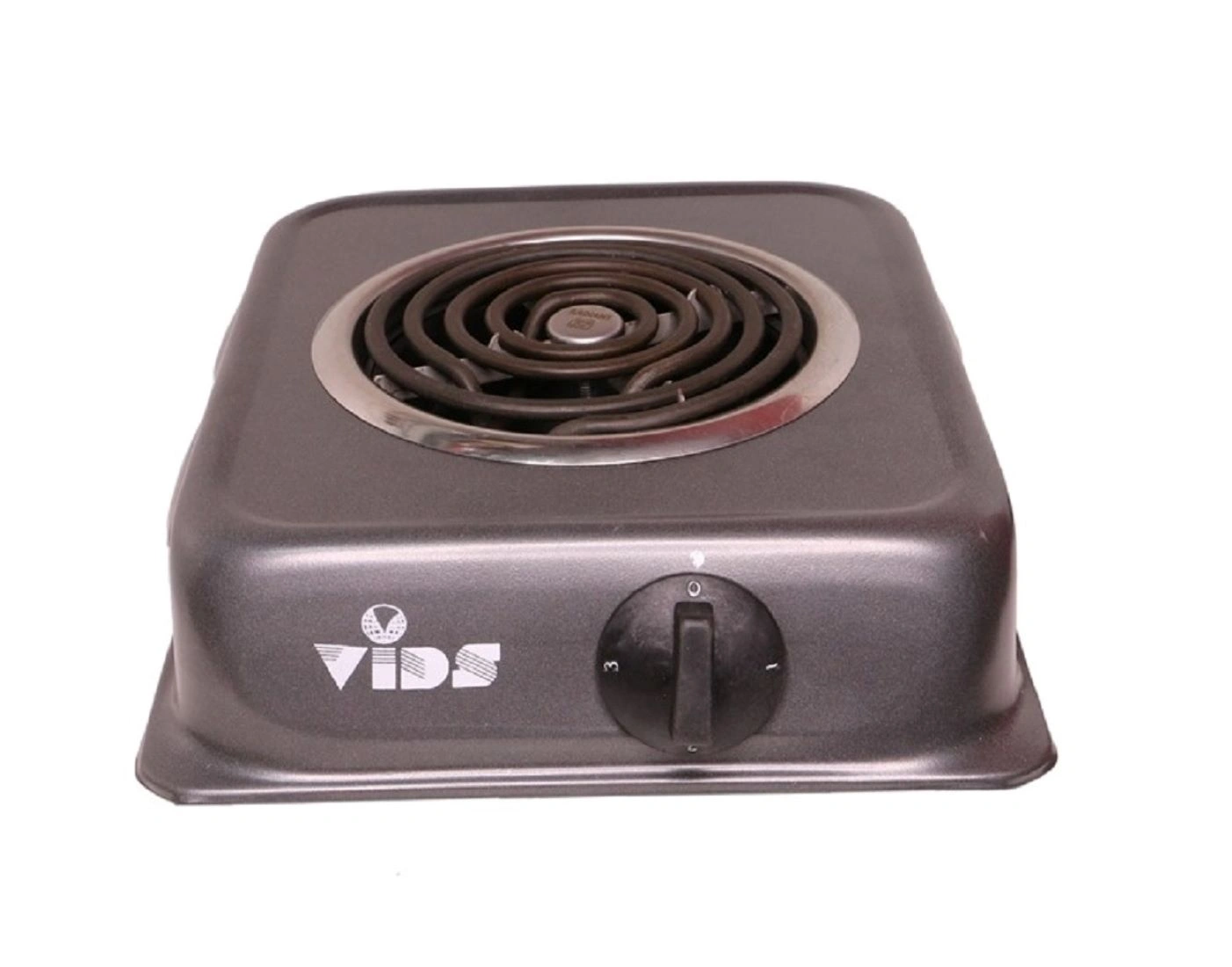 VIDS 1250 Watt Coil Electric Stove/Open Coil Stove/Electric Cooking Heater (1 Burner) (Mild Steel body) (Dark Grey), Medium-Mild Steel-1250-2