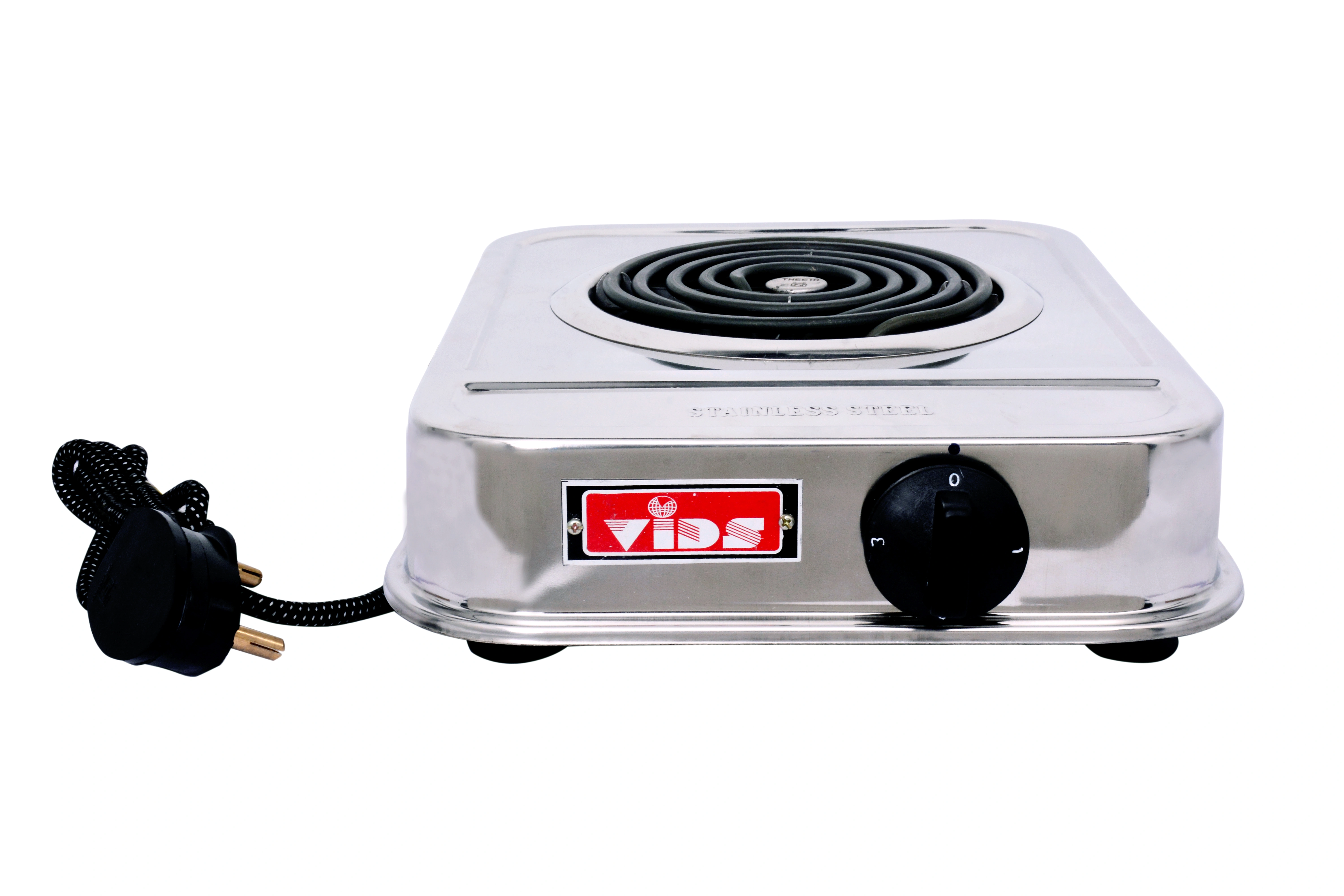 VIDS 2000 Watt Coil Electric Stove | G Coil Hot Plate 2000 watt | Electric Cooking Heater | Induction Cooktop (Stainless Steel Body)-VIDS2000WSTAINLESSSTEEL