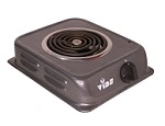 VIDS 2000 Watt Coil Electric Stove (Jhonson Body) / Open Coil Stove/G Coil Hot plate/Electric Cooking Heater/Induction Cooktop (Mild Steel body) (1 Burner) Dark Grey-VIDS2000WJHONSON