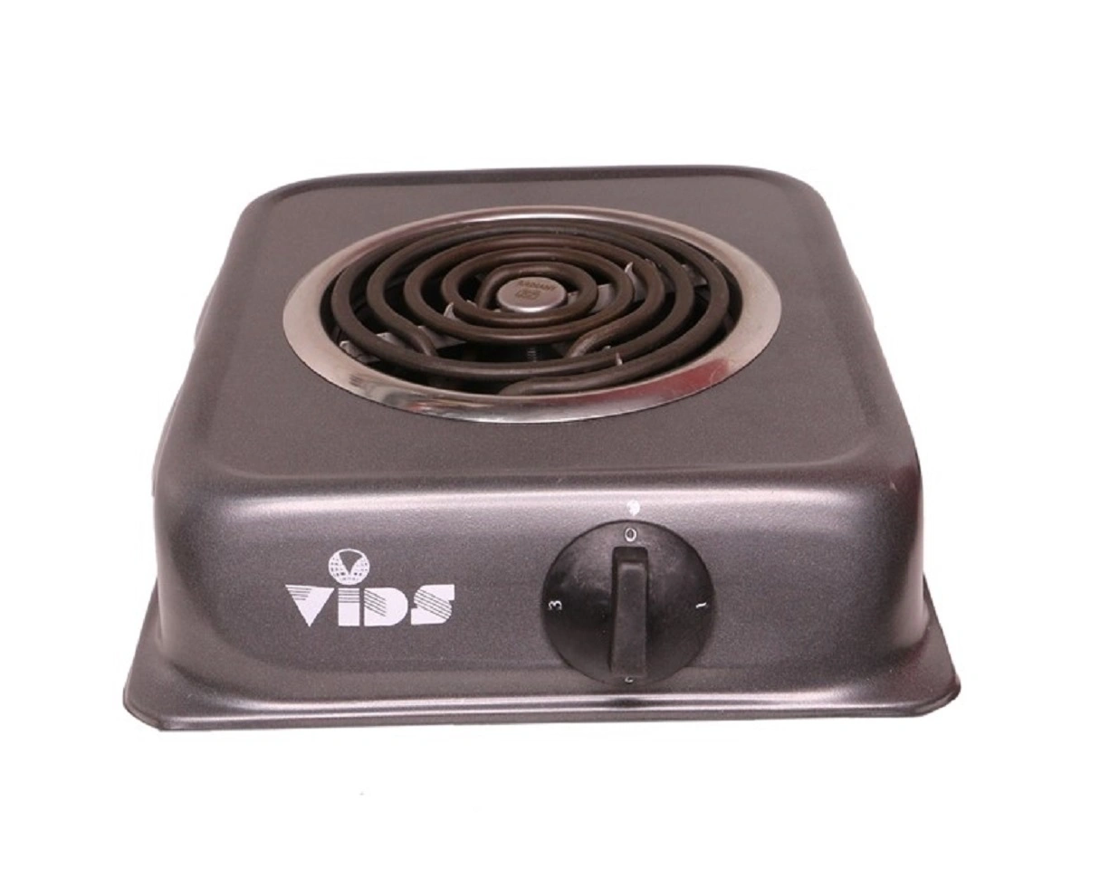 VIDS 2000 Watt Coil Electric Stove (Jhonson Body) / Open Coil Stove/G Coil Hot plate/Electric Cooking Heater/Induction Cooktop (Mild Steel body) (1 Burner) Dark Grey-Mild Steel-2000-1