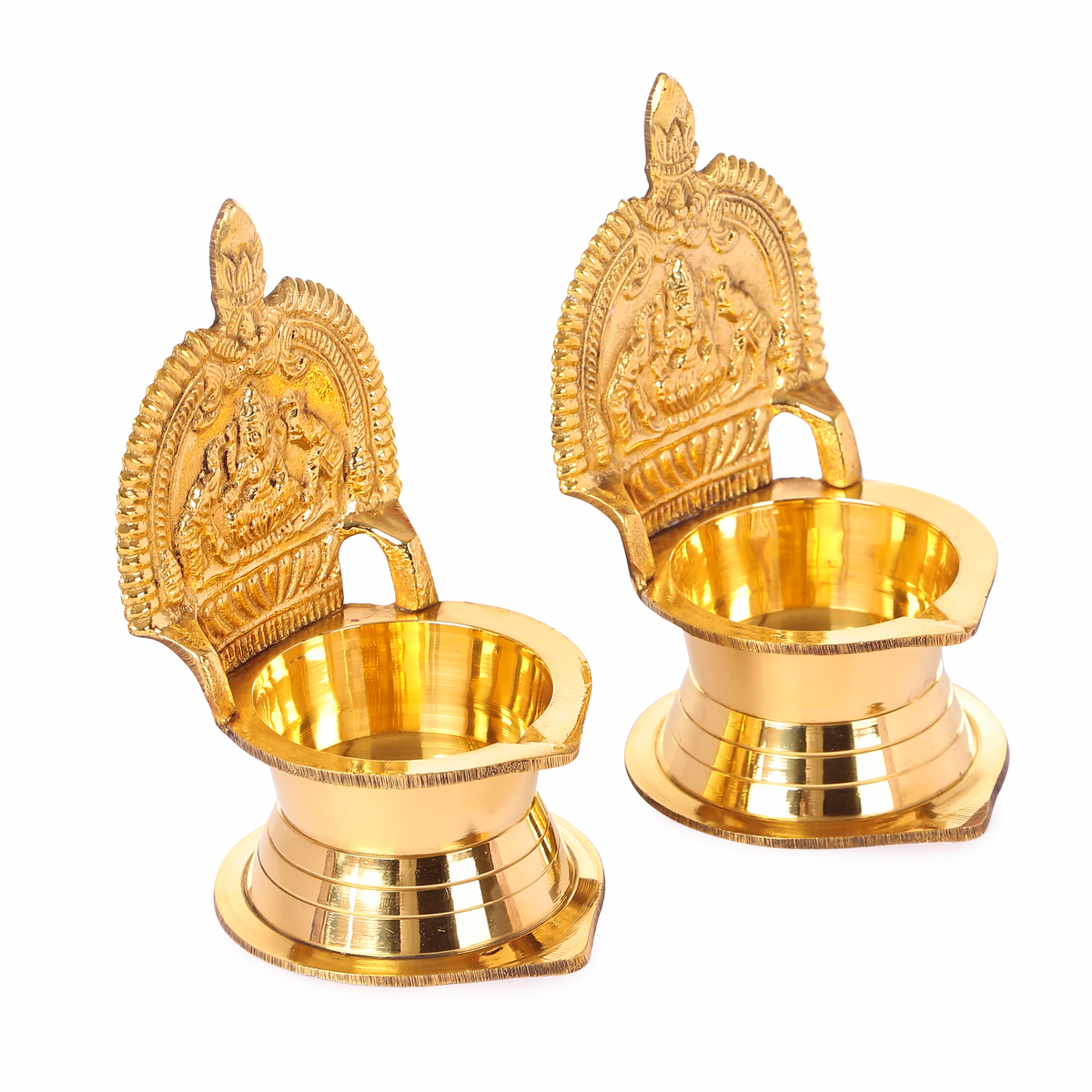 Pure Brass Kamakshi Deepa Big Size | Kamatchi vilakku | Kamakshi Devi Oil Lamp (12 cm Long) (4)-9