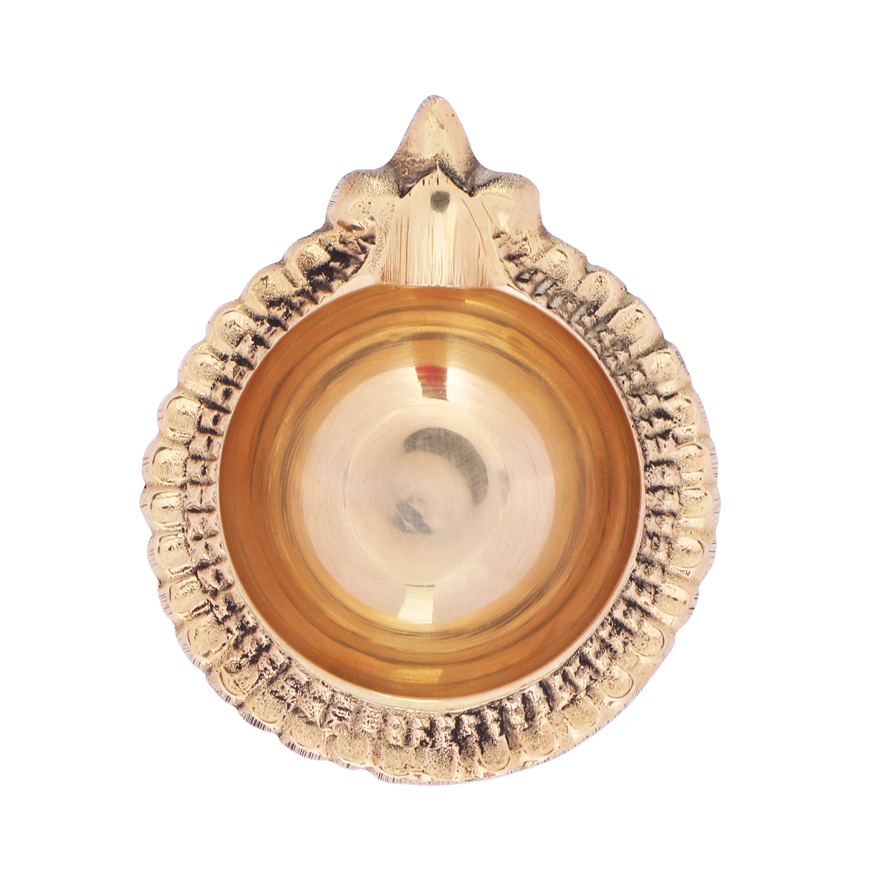 Kuber Pure Brass Mandir Diya Stand for Spiritual Home Decor-Brass-3