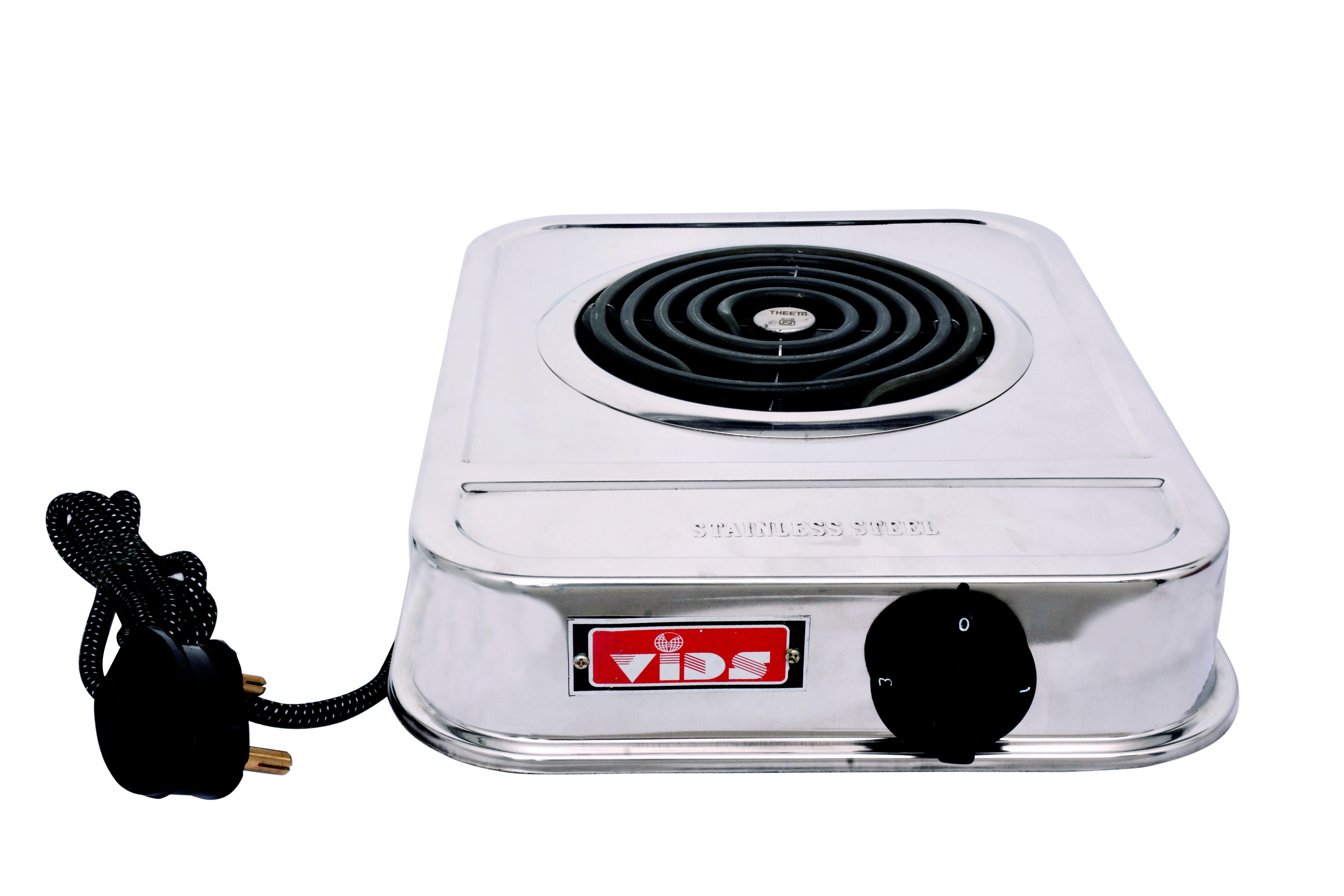 VIDS 2000 Watt Coil Electric Stove | G Coil Hot Plate 2000 watt | Electric Cooking Heater | Induction Cooktop (Stainless Steel Body)-Stainless Steel-2000-7