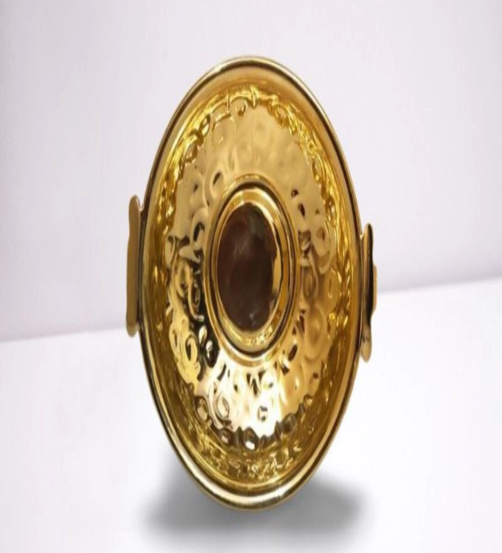 BulkySanta Brass Embossing Urli 8 inch || Decorative Bowl (Size - 8 inches Diameter) (Weight - 550 Grams Approx.)-3