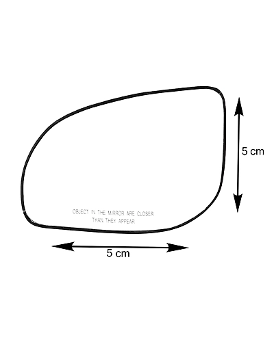 RMC Car Side Mirror Glass/Sub Mirror Plates suitable for Hyundai I 20-LEFT SIDE (PASSENGER SIDE)-2