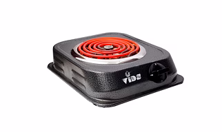 VIDS 1250 Watt Coil Electric Stove/Open Coil Stove/Electric Cooking Heater (1 Burner) (Mild Steel body) (Dark Grey), Medium