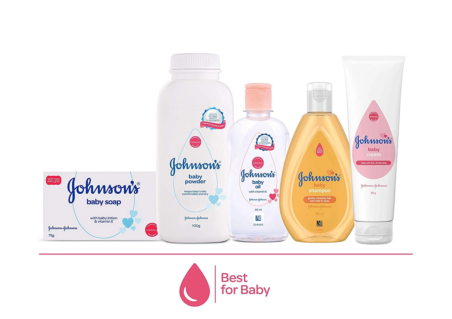 Johnson's Baby Care Collection Baby Gift Set with  T-Shirt (7 Pieces)-1