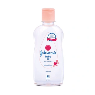 Johnson's Baby Oil, Non-Sticky for easy spread and massage, 200ml