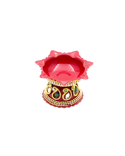 Sri Rudra Decorative Steel Diyas (Pack of 2)-2
