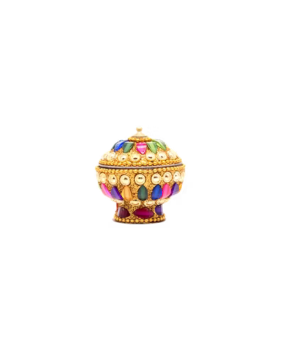 Sri Rudra Decorative Kunkam &amp; Haldi Box-3