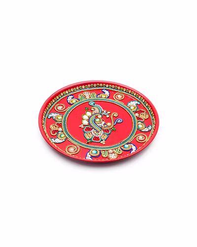 Sri Rudra Decorative Steel Plate Set Semi-3
