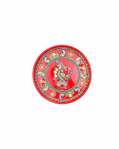 Sri Rudra Decorative Steel Plate Set Semi-2
