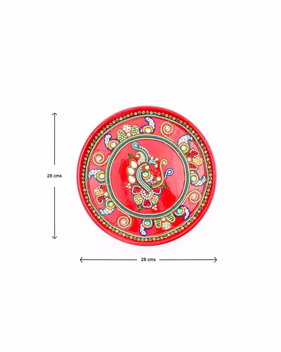 Sri Rudra Decorative Steel Plate Set Semi-1