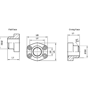 SAE BUTT WELD FLANGE - STRAIGHT-6000 Series