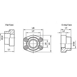 SAE SOCKET WELD FLANGE - STRAIGHT- 6000 Series