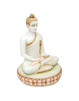 White marble lord Buddha statue, handmade meditating Buddha statue, Hand carved marble Buddha sculpture, Buddha figurine, Anniversary Gifts