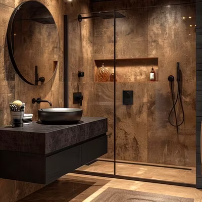 latest bronze bathroom