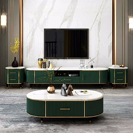 designer tv unit - green