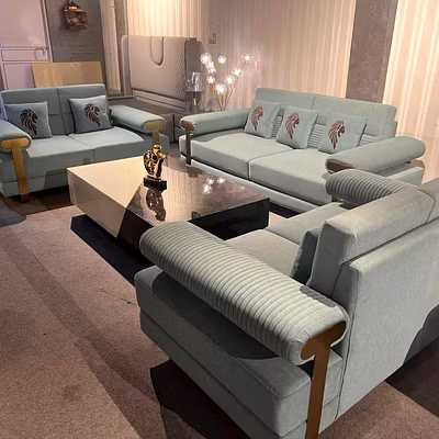 Suede Fabric sofa for Lobby-SOF4MTL07