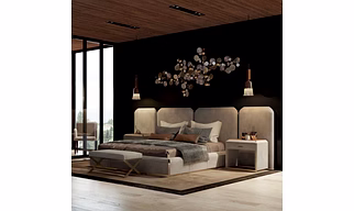 Premium Suede fabric Bed
