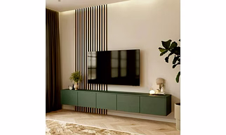 Modular TV Unit with Louvers