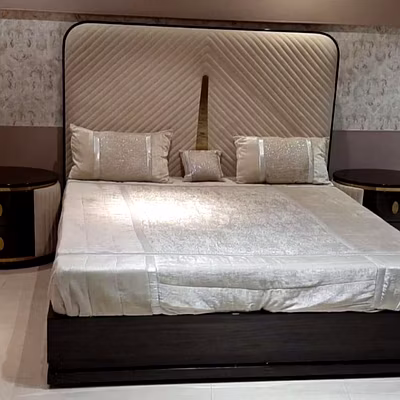 PU Paint with Suede fabric back-BEDQLTFB10