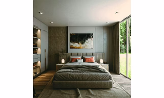 fabric quilted Bed