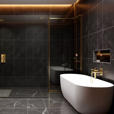Pure Black Luxury Bathroom-BLCKLX01