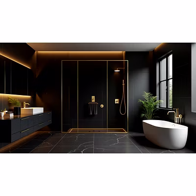 Pure Black Luxury Bathroom-1
