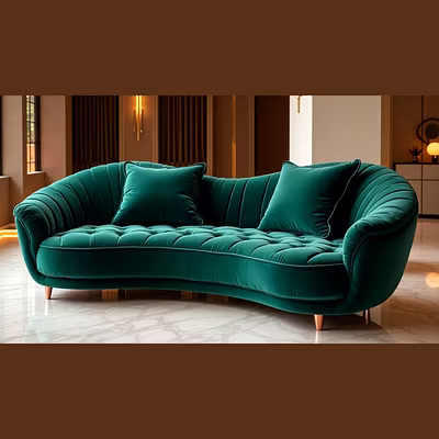 Ultra-Luxury Designer Sofa -Royal Green-ULTSF01