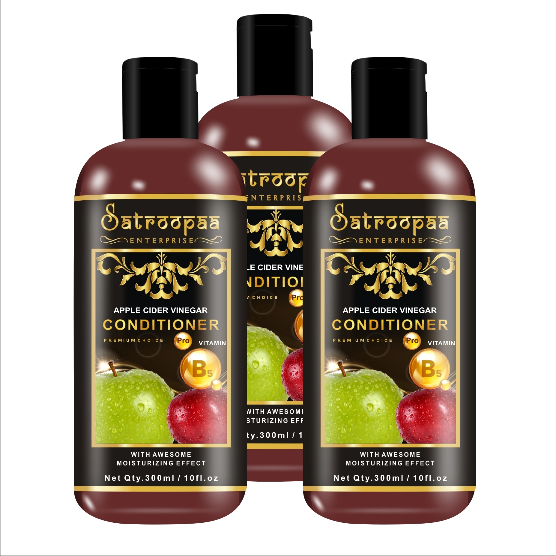 satroopaa Apple Cider Vinegar Conditioner With Pro vitamin B5 300ML  (300 ml)-1-3