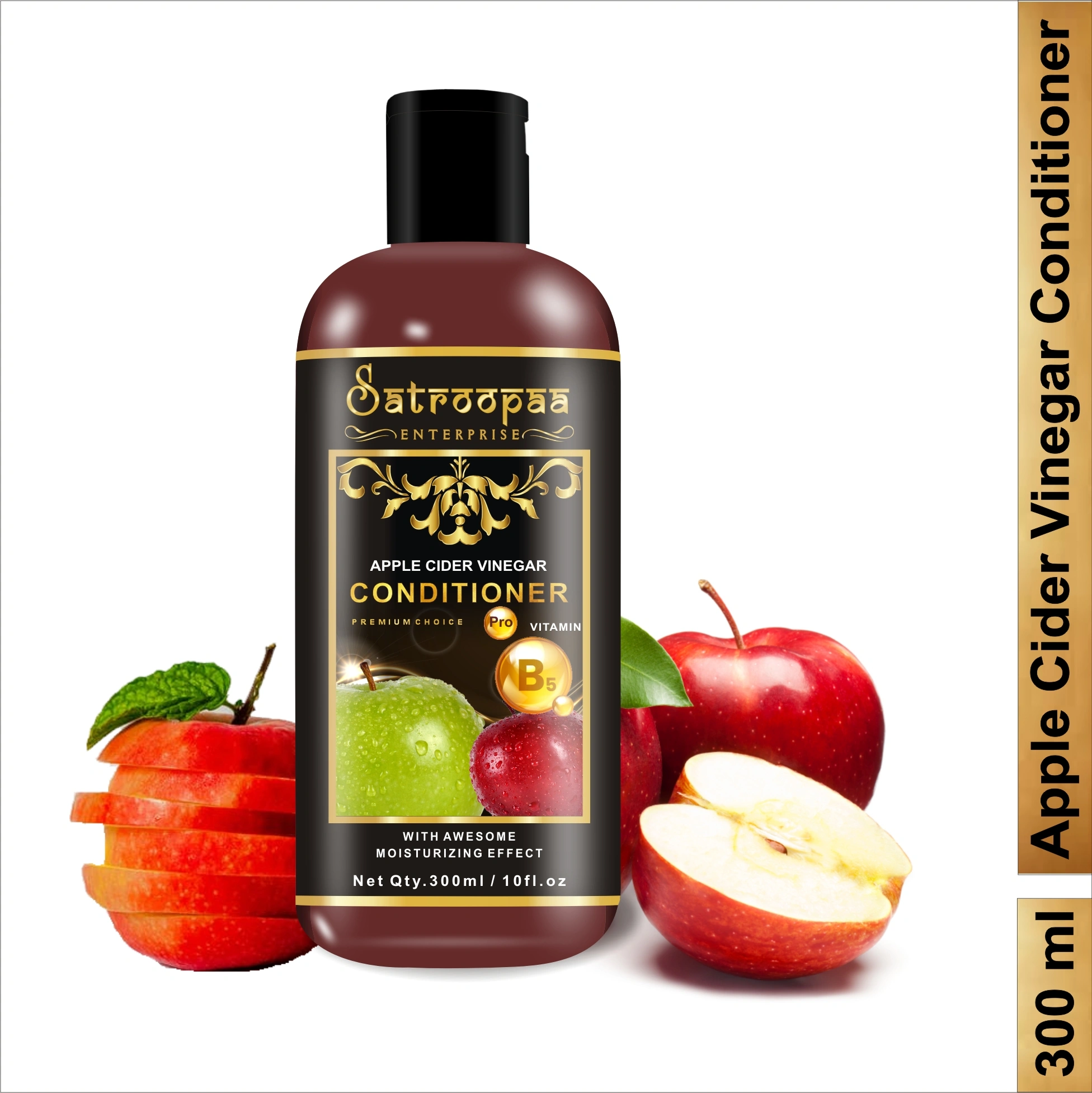 satroopaa Apple Cider Vinegar Conditioner With Pro vitamin B5 300ML  (300 ml)-10527788