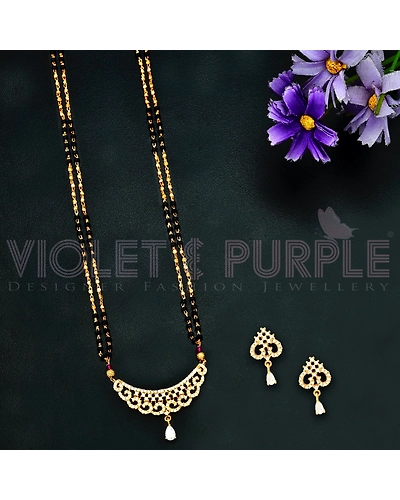CZ Black Bead Mangalsutra 91705-1000091705