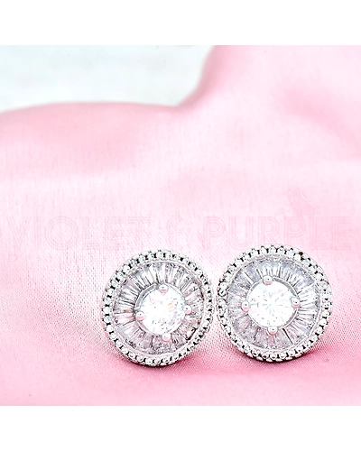 CZ STUD EARRINGS 72031-1