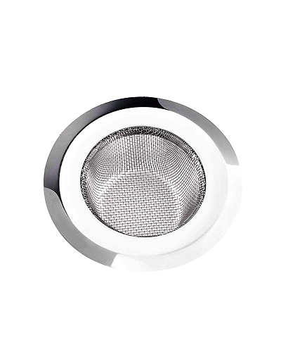 Inditradition Stainless Steel Strainer Kitchen Drain Basin Basket Filter Stopper Drainer Sink Jali, 9 cm (Silver)-4