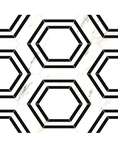 WHITE HEXAGON-11308820